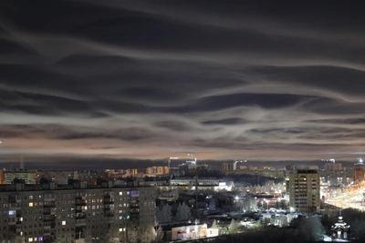 В Архангельске заметили фантастические облака