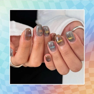 Лазерный «кошачий глаз»: 9 необычных маникюров в корейском стиле