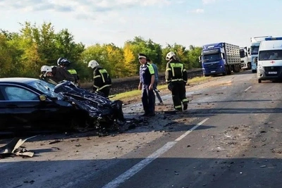 Массовая авария на границе Волгоградской и Воронежской областей
