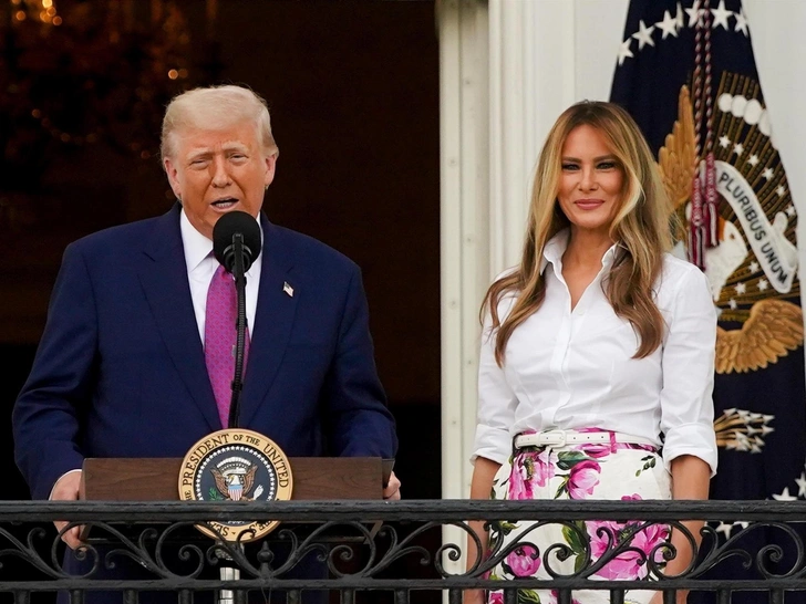 Couple goals: Мелания и Дональд Трамп совпали по образам | marieclaire.ru
