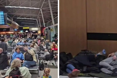 В Казани задержаны десятки рейсов, пассажиры ночевали на полу