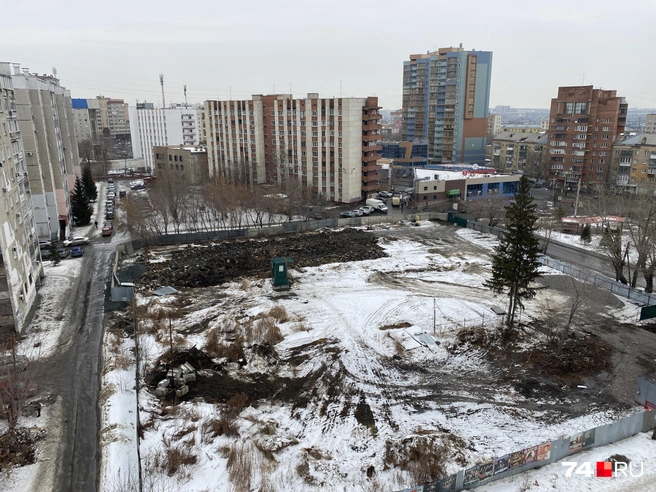 Так стройплощадка выглядит сверху | Источник: Виталий Гущинский