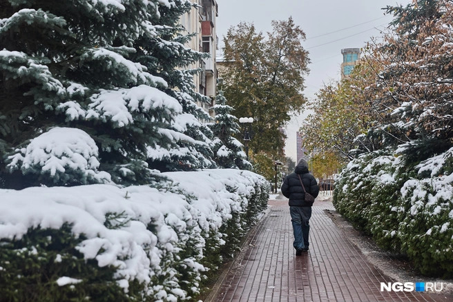 Новосибирцы уже утеплились и переоделись в зимние куртки | Источник: Александр Ощепков / NGS.RU