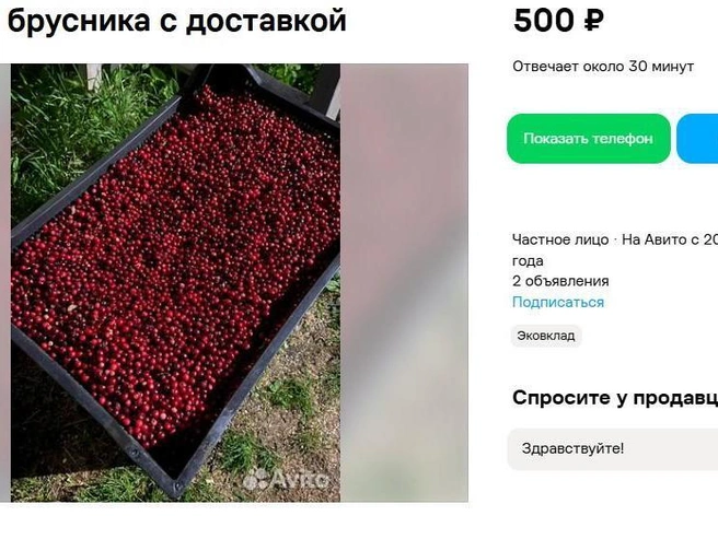 Если заказываете от пяти литров, доставка будет бесплатной | Источник: сайт бесплатных объявлений