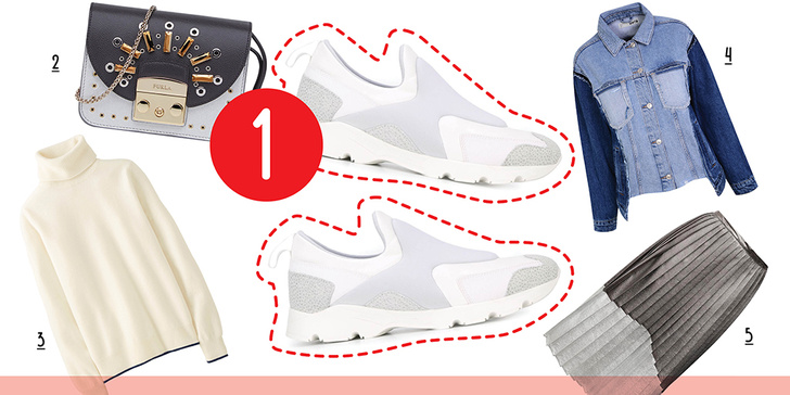 5 способов носить белые кроссовки