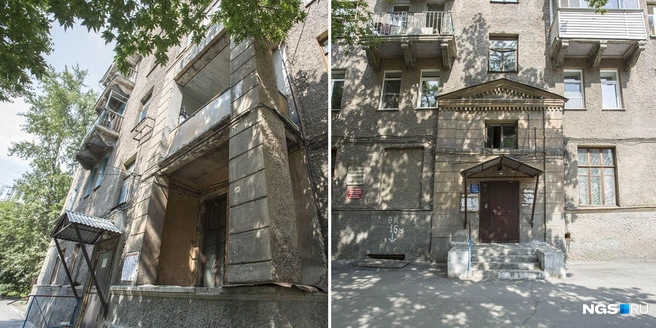 В отличие от «сталинок» в других частях города здесь дома украшены не только на главном фасаде, но и со двора. «Видимо, повлияло, что дома стояли на свободном месте, их было видно со всех сторон, несолидно было экономить на декорациях», — объясняет Сергей Филонов.