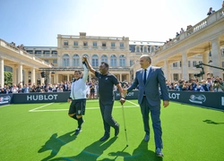 Пеле и Марадона на матче Hublot