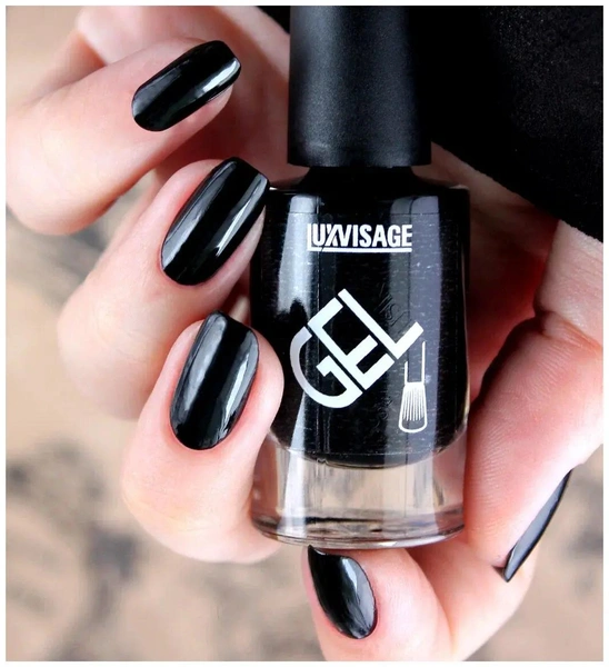 LUXVISAGE Лак для ногтей "GEL finish", тон 16 "Темно-бежевый", 9 г