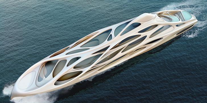Яхта Jazz Yacht, дизайн Захи Хадид