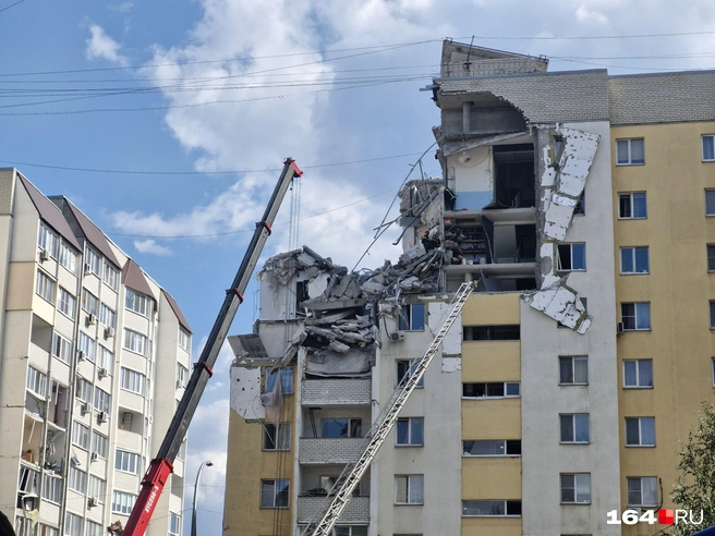Спасатели несколько часов пытались спасти зажатого между плитами мужчину | Источник: Виктория Федорова / 164.RU
