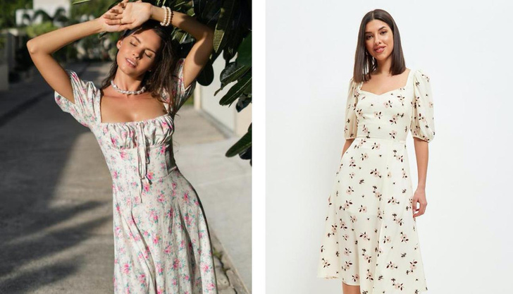 5 стильных летних платьев, которые сделают живот плоским