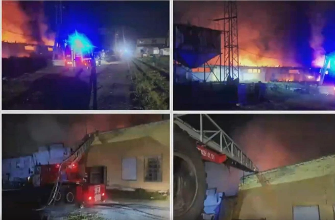 Кадры с пожара показали на оперативном совещании правительства региона | Источник: ГУ МЧС России по Новосибирской области