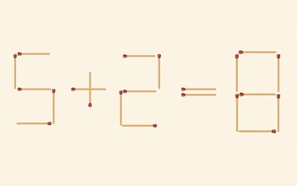 5+2 точно не 8: переместите 1 спичку, чтобы пример стал верным