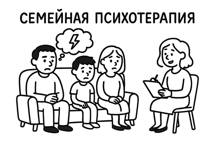 Семейная терапия | Источник: Sora