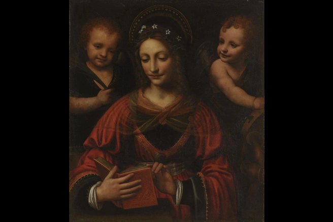 Бернардино Луини, Святая Екатерина (до реставрации) | Источник: hermitagemuseum.org