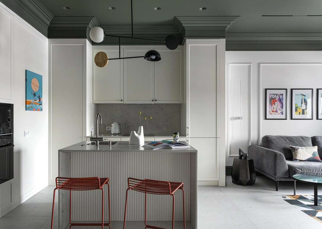 Кухня выполнена на заказ. | Источник: Антон Лихтарович. стиль: Кира Прохорова