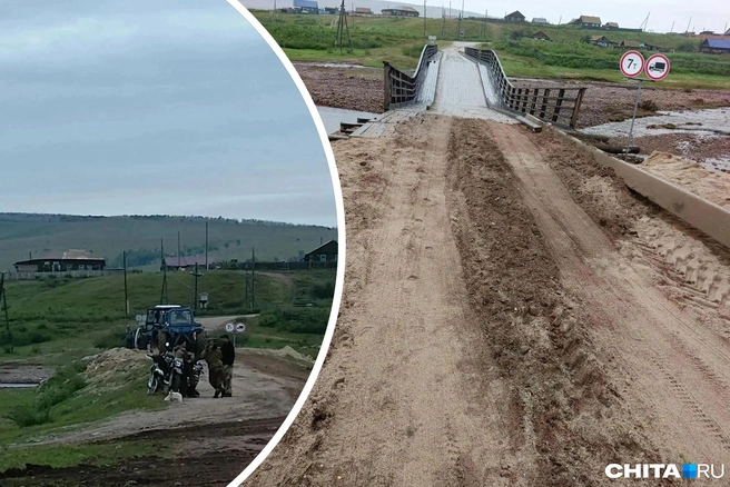 Жители села сами отремонтировали мост после паводка | Источник: очевидец