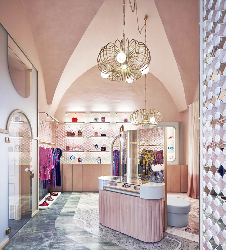 Нежно-розовый бутик по дизайну Кристины Челестино (фото 0)