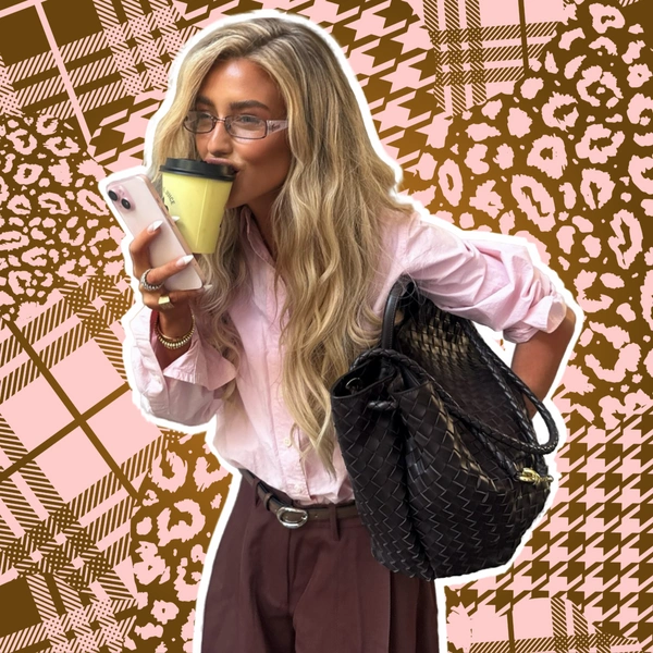 Розовый + коричневый — цветовое сочетание с модных показов, которое стоит примерить зимой 2025/26 | Источник: theGirl