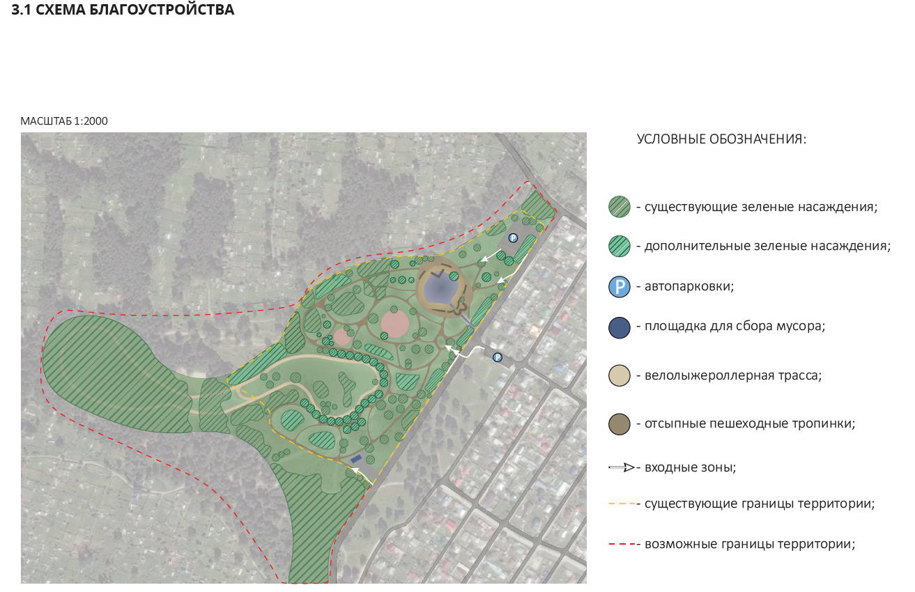 Территорию благоустройства архитекторы предложили расширить, включив в неё Пашинский бор