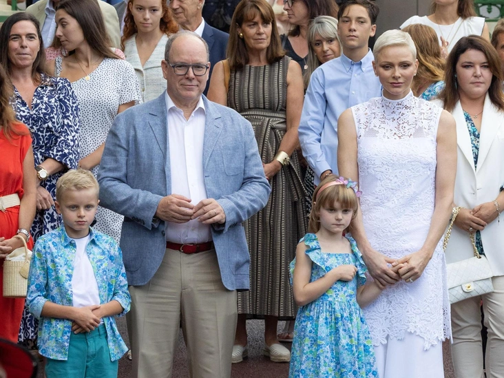 Княжеская семья Монако в парке принцессы Антуанетты, 3 сентября 2022