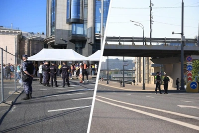 Садовое кольцо перекрыли из-за бегунов и байкеров