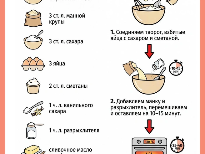 Оптимальная жирность творога для запеканки — от 5% | Источник: Юрий Орлов / Городские Медиа