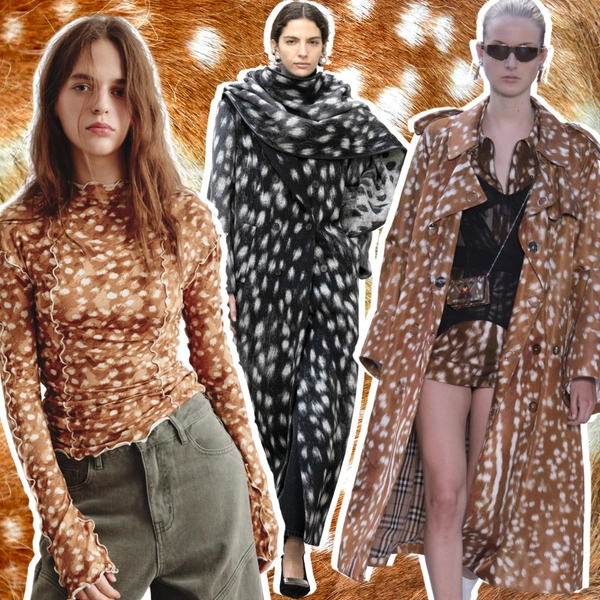 Бэмби в городе: олений принт — сказочный тренд, который согреет душу и тело зимой 2025/26 | Источник: theGirl