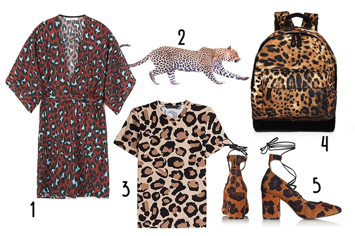 1. Платье, Mango. 2. Брошь, Suzywan. 3. Футболка, Marc by Marc Jacobs. 4. Рюкзак, River Island. 5. Босоножки, Topshop. | thegirl.ru