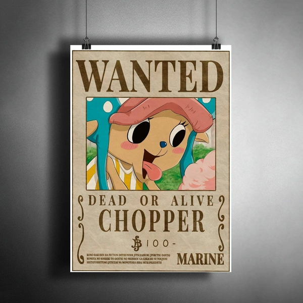 Постер «Ван-Пис» с Чоппером