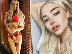 Алена Шишкова мечтала поразить длиной ног, но испугала нездоровой худобой и выпирающими ребрами