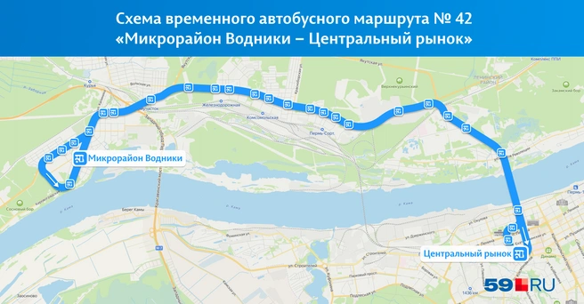 42-й маршрут схож с 52-м, который летом запустят до Комсомольской площади | Источник: «Яндекс.Карты»