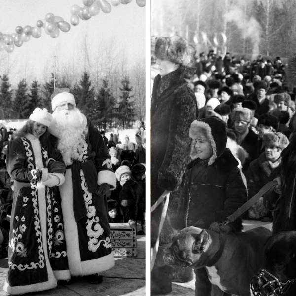 Проводить зиму приходили и ее главные герои. А потом проводили выставку собак | Источник: Евгений Мамакин / pastvu.com