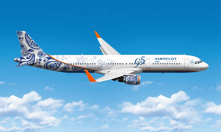 «Аэрофлот» раскрасит свой Airbus под гжель