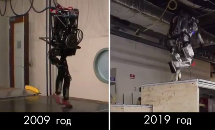 Как изменились роботы Boston Dynamics за 10 лет (видео)