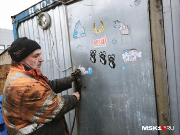 Вход в вагончик | Источник: Михаил Мечев / MSK1.RU
