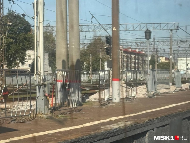 На Ярославском вокзале начался ремонт платформ | Источник: читатель MSK1.RU
