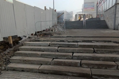 Сроки демонтажа заборов на Михайловской набережной