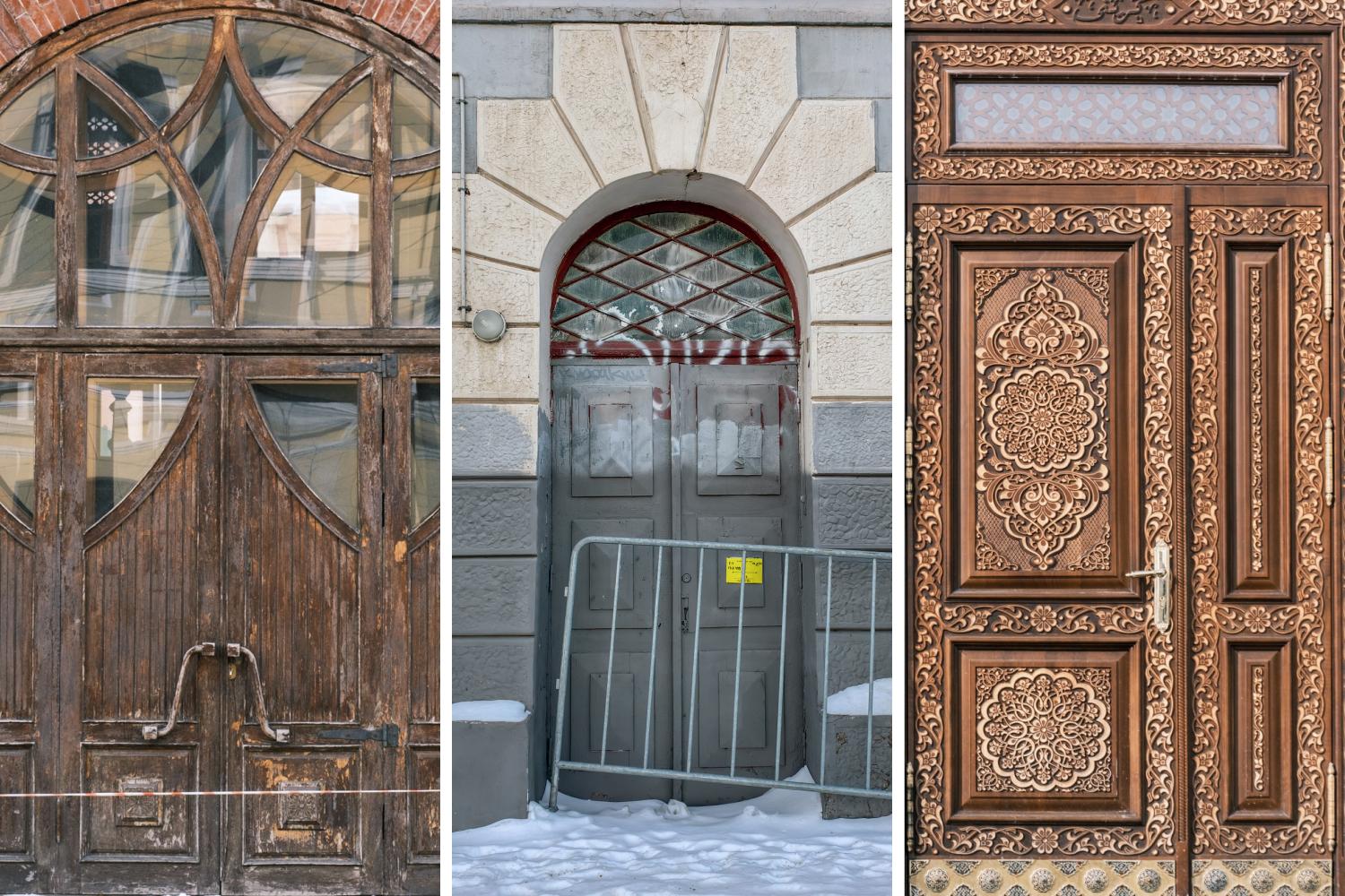 Портал в прошлое: фотограф заснял двери из разных эпох на улицах Уфы