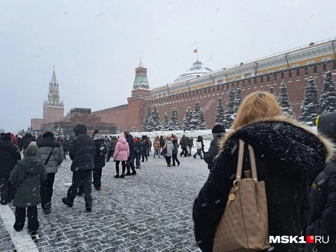 Даже у мавзолея Ленина собралась очередь  | Источник: Арина Майорова / MSK1.RU 