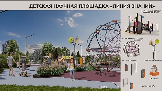 Большую площадку для детей построят в парке  | Источник: Заксобрание Новосибирской области