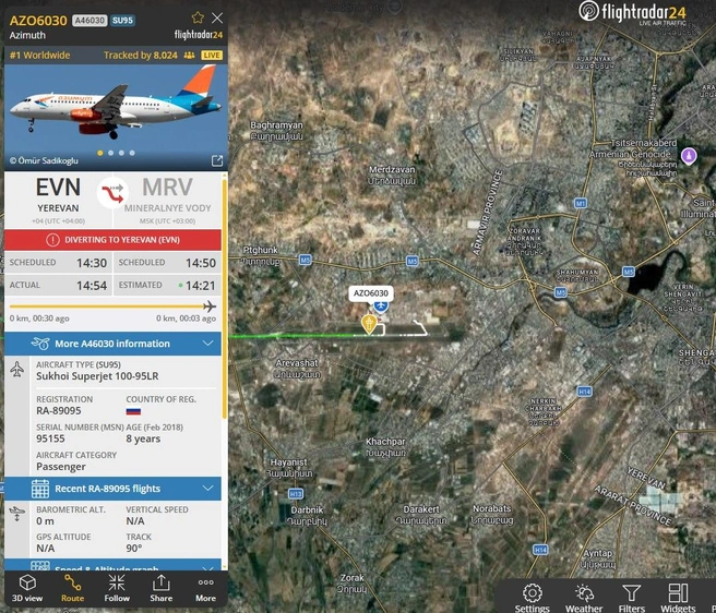 Источник: flightradar24.com
