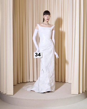 Платье Balenciaga Fall 2024 Haute Couture