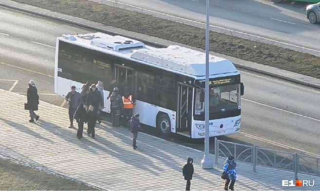 Автобус «Лотос-105» заметили на 64-м маршруте | Источник: читатель E1.RU