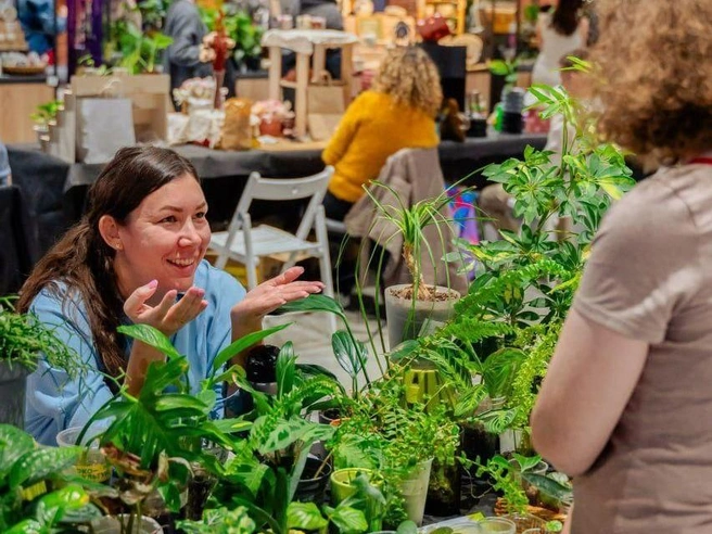 Юсупова на «ГринМаркете» | Источник: yus_liliya / T.me