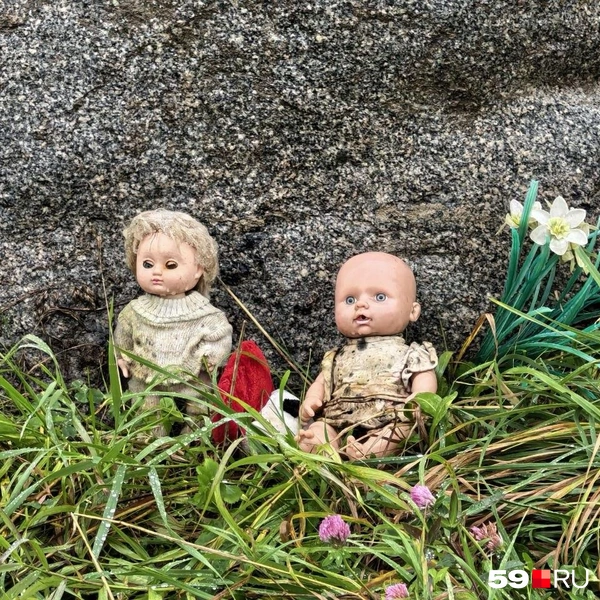 Некоторые игрушки сюда принесли давно, но их не трогают и не убирают&nbsp;— рука не поднимается | Источник: Вероника Свизева / 59.RU