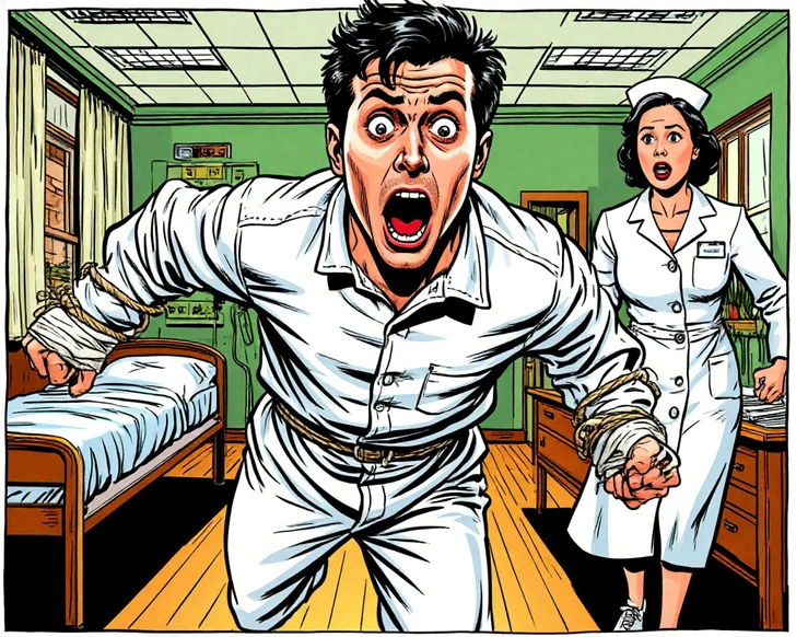 «Однажды я перепрыгнул через медсестру»: 32-летний британец не спал 8 дней и угодил в больницу с психозом «Однажды я перепрыгнул через медсестру»: 32-летний британец не спал 8 дней и угодил в больницу с психозом