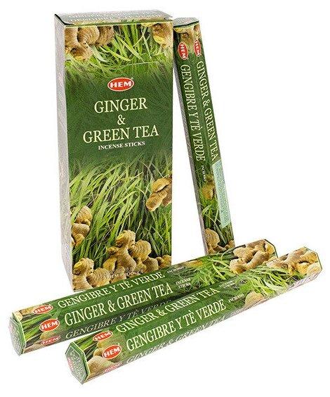 Ароматические палочки с имбирем и зеленым чаем