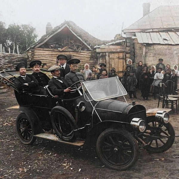 21 мая 1914 года. В деревню Николаевка приехал автомобиль | Источник: BspChannel / T.me