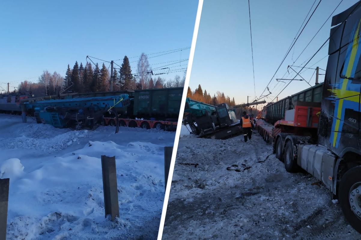 В Прикамье грузовой поезд протаранил вставший на переезде грузовик на  железнодорожном переезде перегона Щучье Озеро — Бартым - 15 февраля 2024 -  59.ру